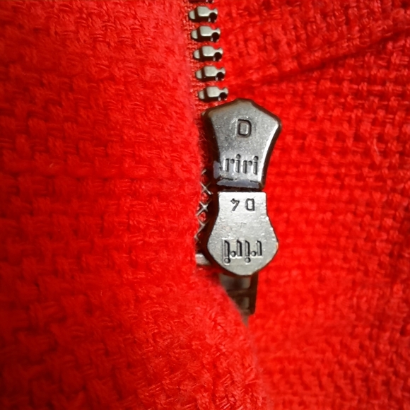 Vtg ST. EMILE for HARRIET KASSMAN Red Tweed Jacket Blazer Zip Fringe Pocket - Picture 13 of 13